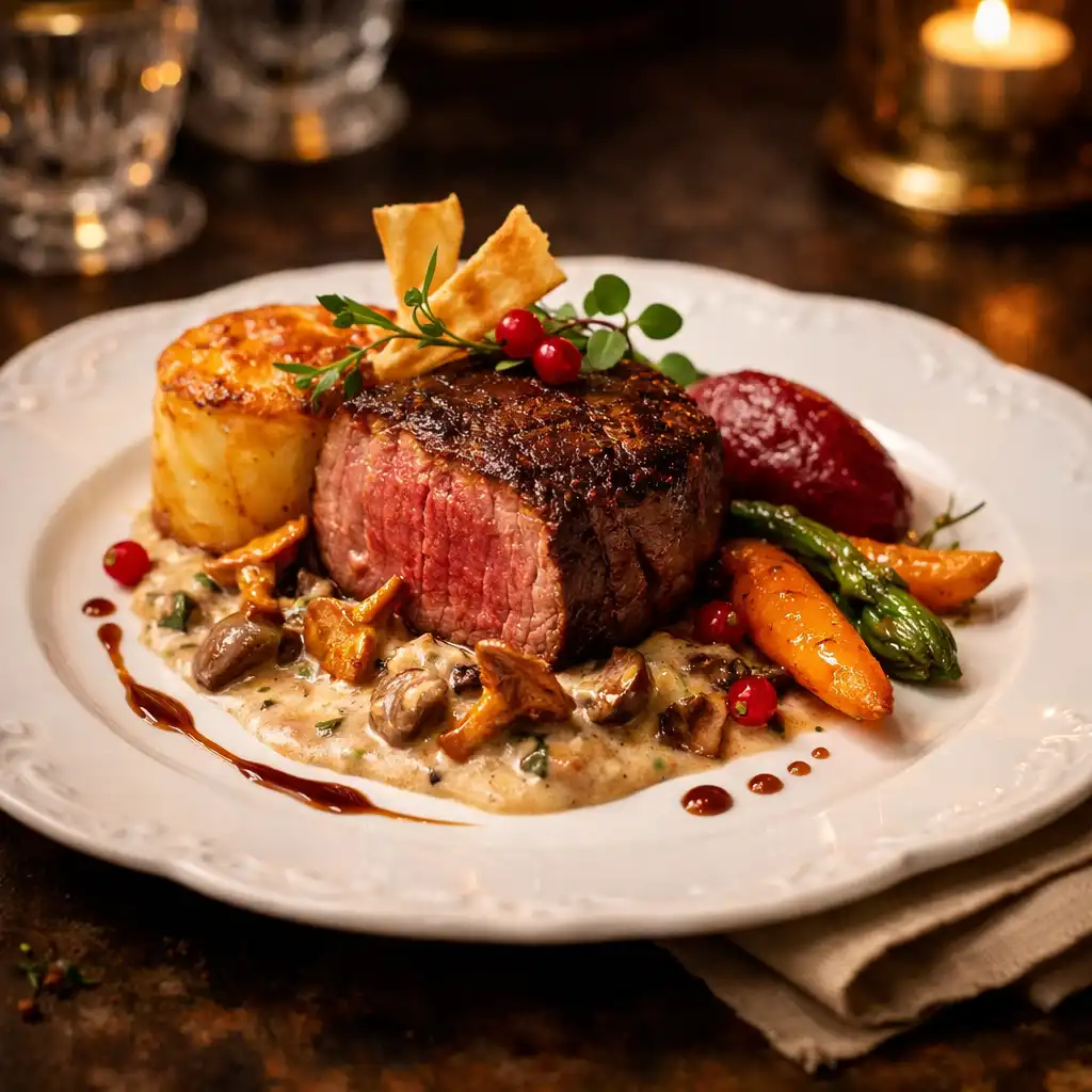 Wyrafinowane danie kuchni polskiej w restauracji Vuqeraxo