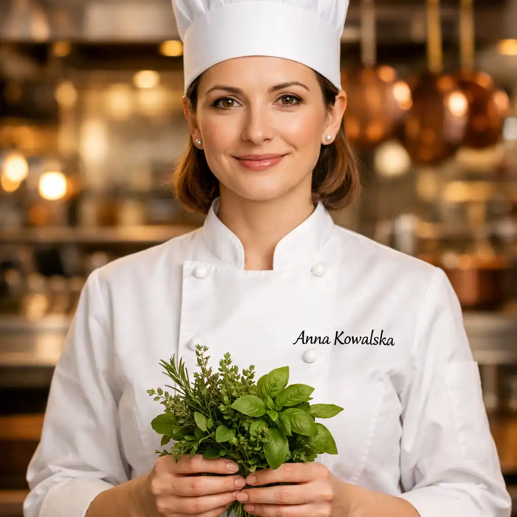 Portret Anny Kowalskiej, szefowej kuchni Vuqeraxo